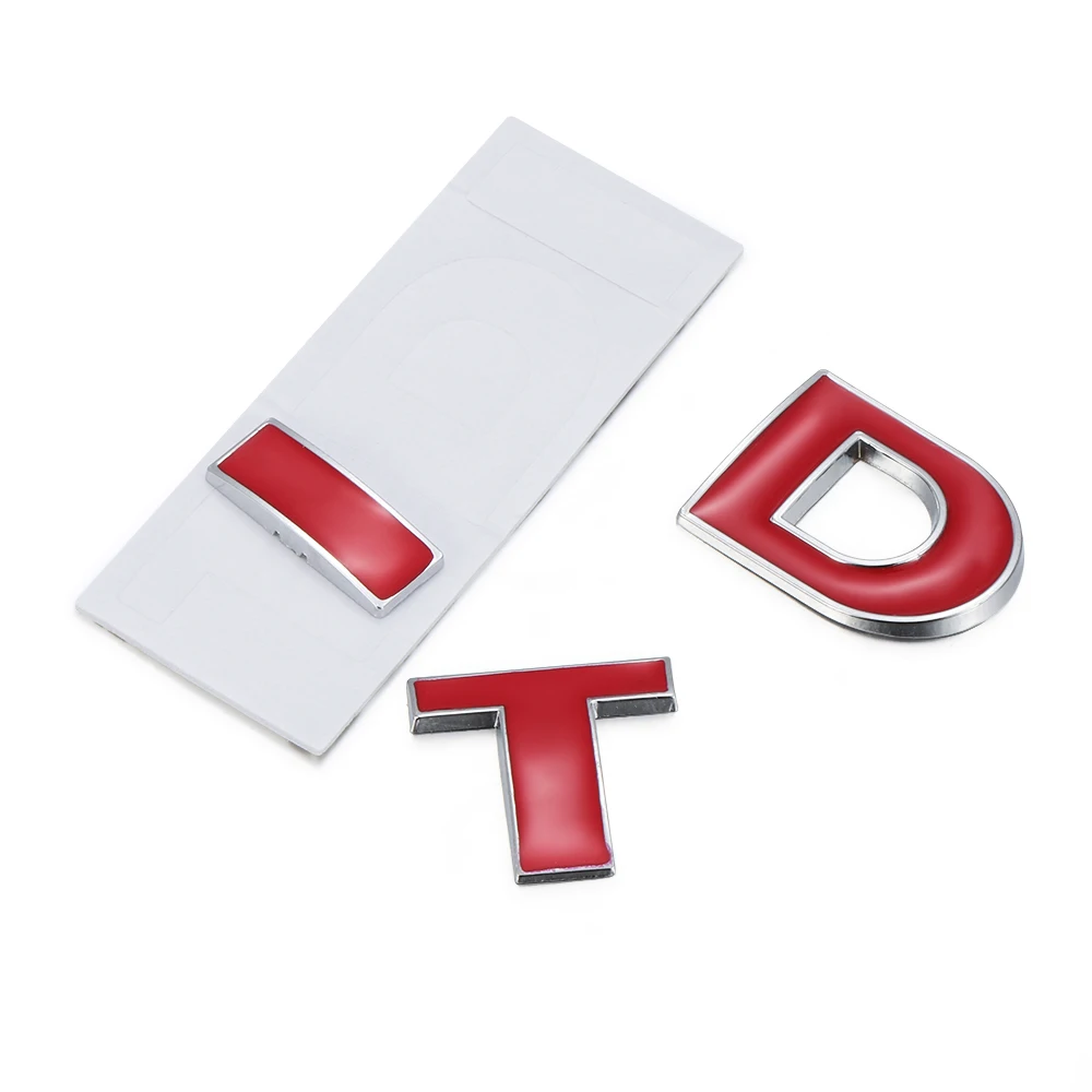 Бейдж TDI для стайлинга автомобиля наклейка с 3D алфавитом декоративные аксессуары
