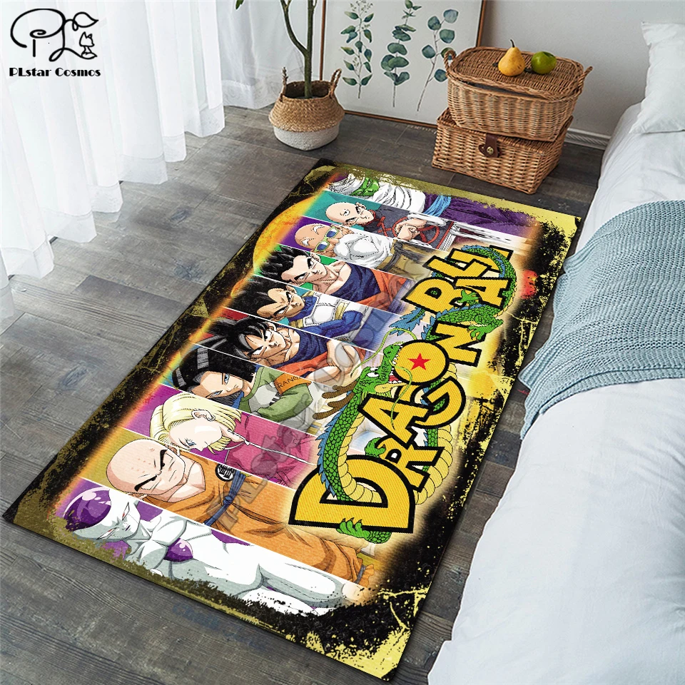 

Son Goku Saiyan carpet kids room soccer rug field parlor bedroom living room floor mats children large rugs home mat 04