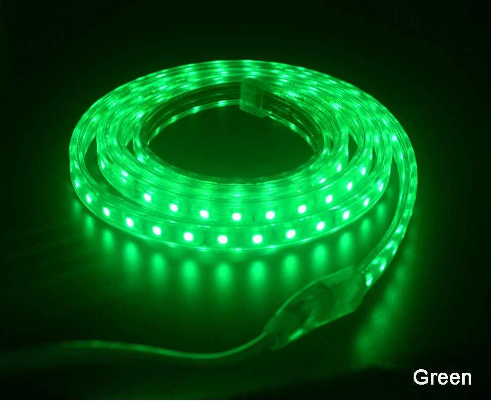RGB светодиодный светильник 220 в 240 В IP67 Водонепроницаемый 60 светодиодный/м SMD 5050 ленточный светодиодный светильник e с контроллером
