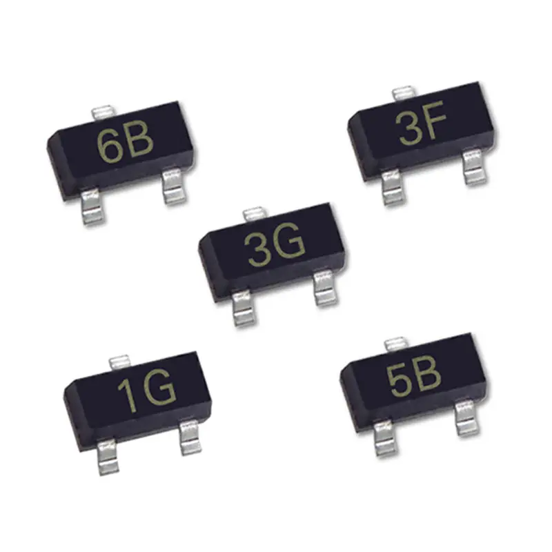 SMD NPN Power транзисторный Триод BC807-40 6C BC807-25 5B BC846B 1B BC847A 1E BC847C 1G BC857C 3G BC857A 3E SOT-23 IC 50 шт. |