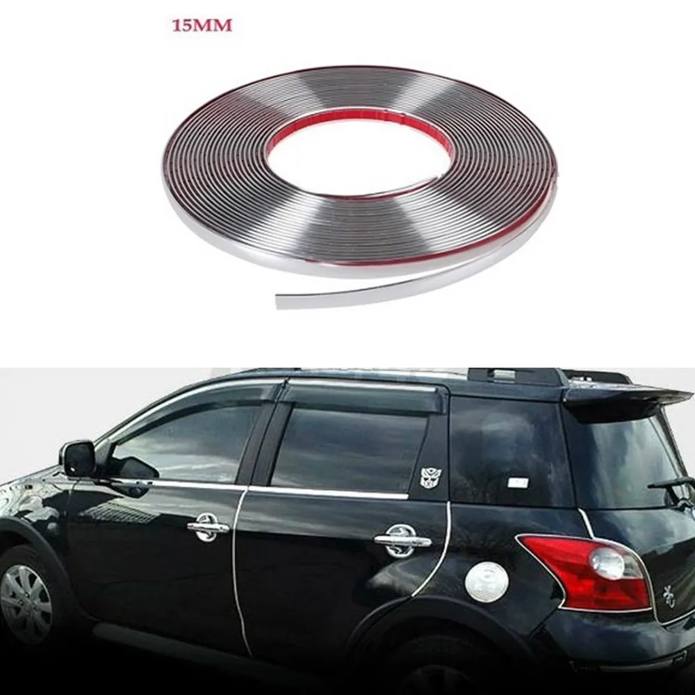 

Хромированная накладка 15 мм X 15 м, молдинговая полоса, гриль, внутренний и внешний декор автомобиля