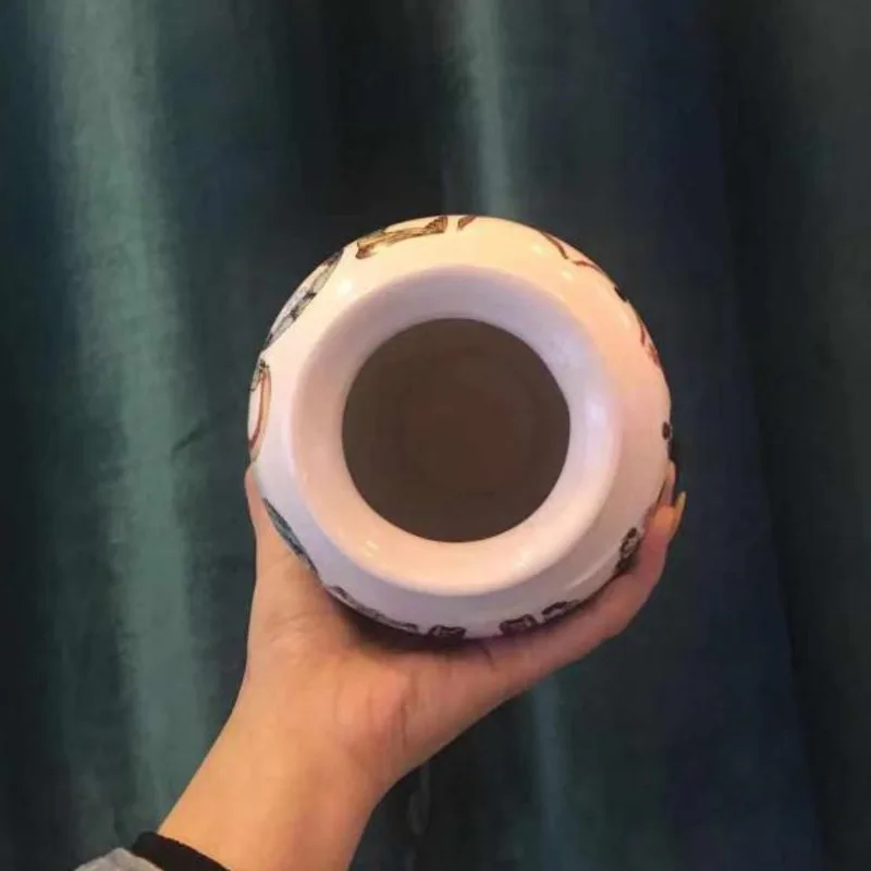 Продажа INS супер модная крутая ваза 18SS Алфавит ваза с надписью на руку керамический цветочный горшок художественная Коллекция украшения для дома