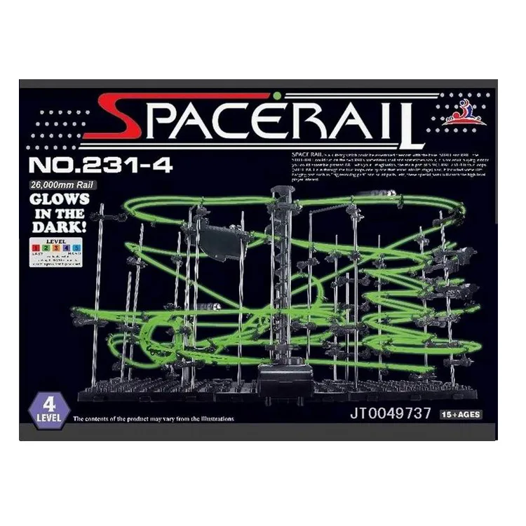 

Adult Assembled Ball Wood 231-4 Roller Coaster Luminous Version 4-Level Space Orbit