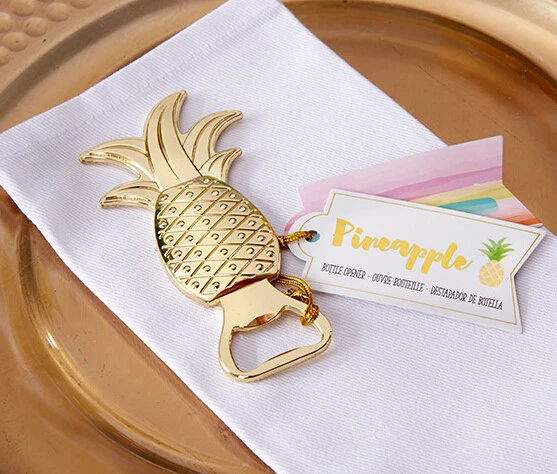 

Free shipping 50pcs/lot Fast Delivery High Quality Party Favors Gold Pineapple Bottle Opener Wedding Favor Beers Openers