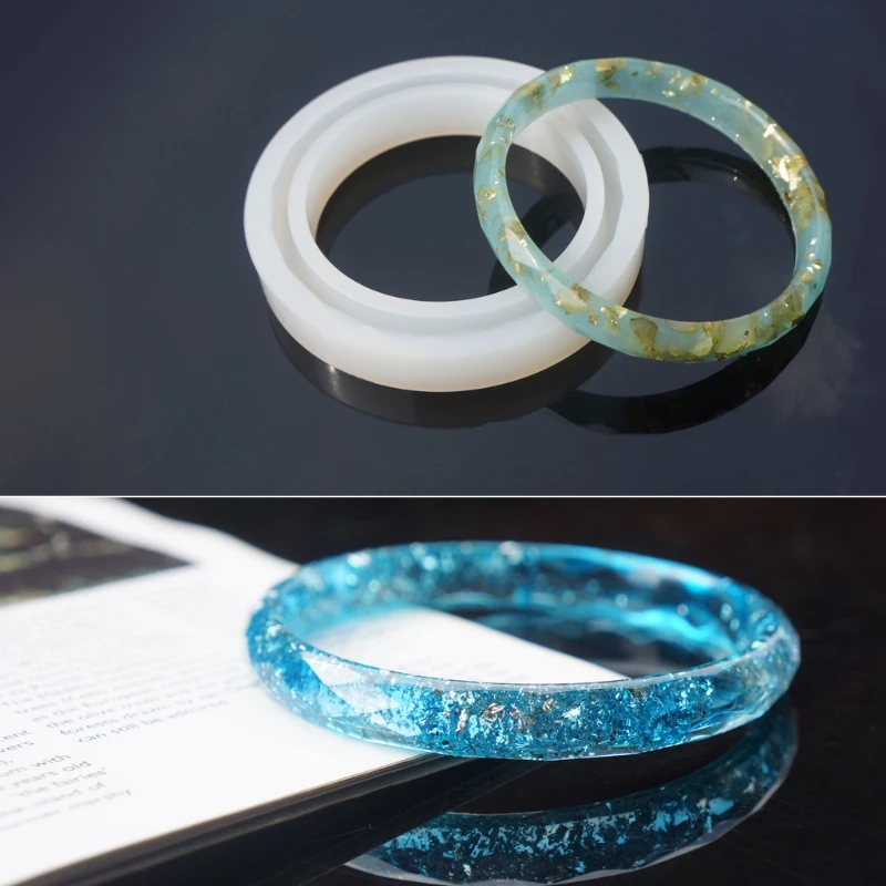 Круглая силиконовая форма JAVRICK браслет из смолы для самостоятельного