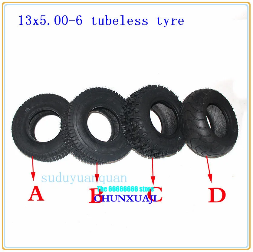 13 дюймовая шина ATV Go-kart четырехколесный газон moweraccessories 13X5.00-6 дюймов электрический