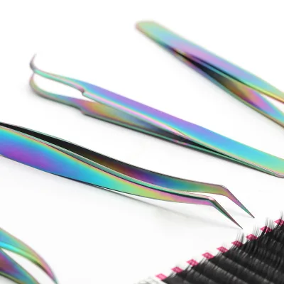 Профессиональный пинцет для наращивания ресниц высокоточный набор пинцетов из