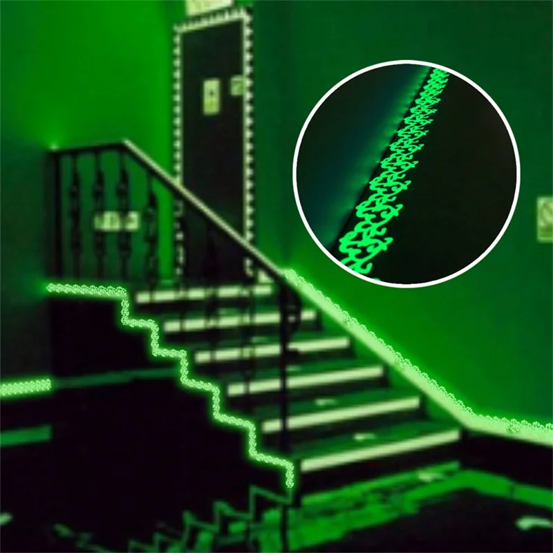 

Luminous Riser Stair Stickers Against Stairs Steps Walking Ladder Stairway Decal Stickers Vinyl Staircase Decoration Wholesale