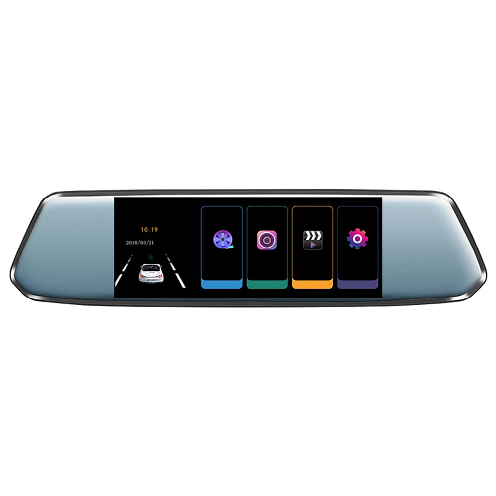 1080P 7 дюймов широкоугольная двойная Автомобильная камера Dash Cam Автомобильный