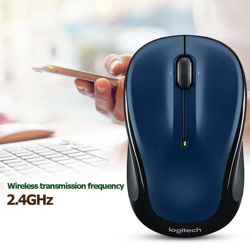 Беспроводная оптическая мышь Logitech M325 для обеих рук черная бесплатная доставка |