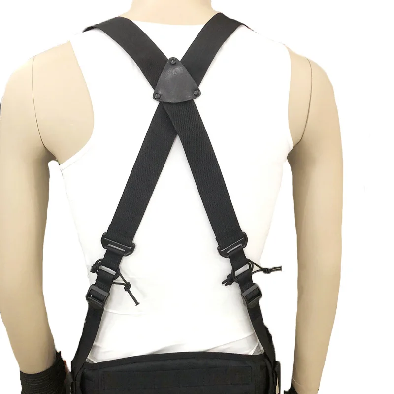 

Outdoor Adjustable X-type Suspenders Multi-function Tactical Duty Belt Harness Combat Belt Strape
