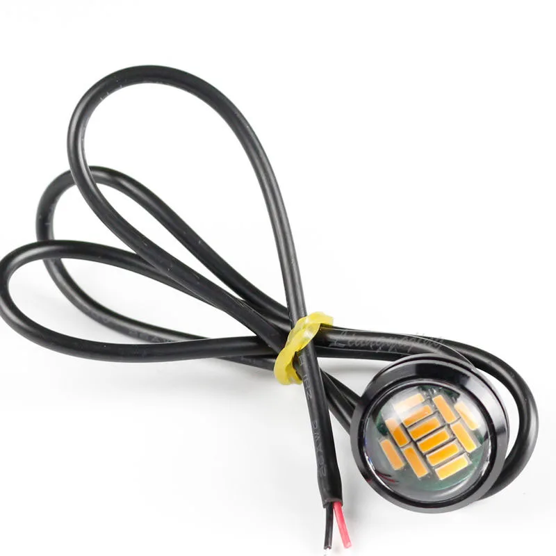 10 шт. автомобильный DRL дневный ходовой светильник 12 В Eagle Eye светодиодный 12SMD 23 мм