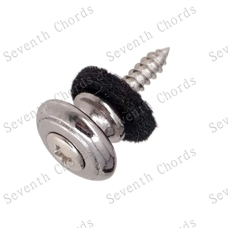 2 шт./лот хромированная Серебряная акустическая электрическая бас-гитара ремешок