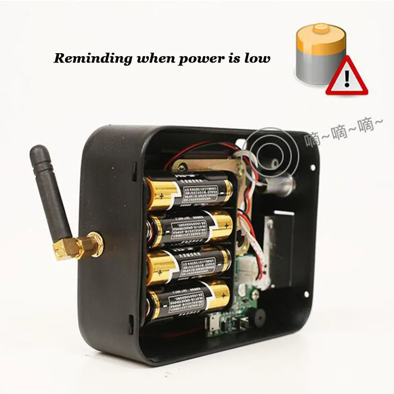 Дистанционный дверной замок на батарейках AA беспроводной электронный без