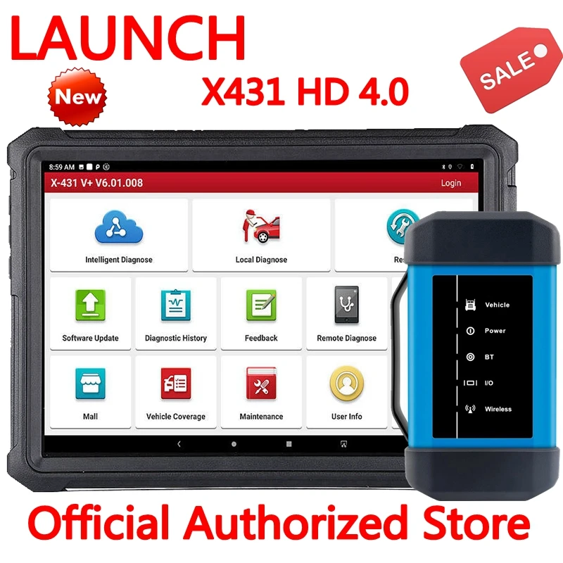 Оригинальный диагностический прибор LAUNCH X431 V + HDIII для тяжелых грузовиков