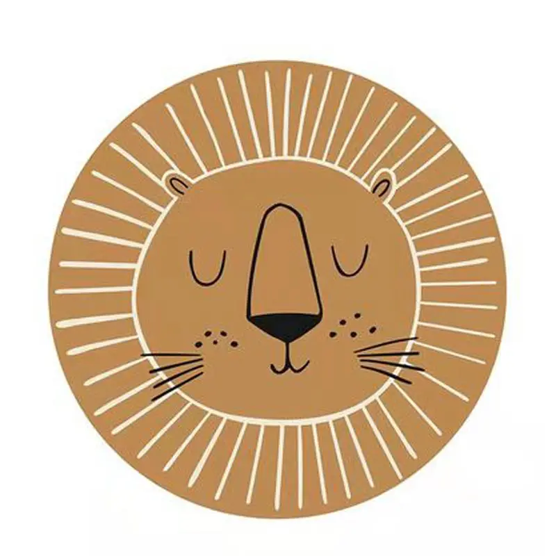 Детский игровой коврик круглый с Львом для новорожденных подвесной спальни