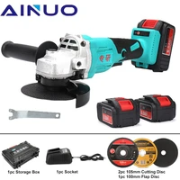 100mm brushless cordless impact angle grinder variable speed diy power tool cutting grinding machine polisher