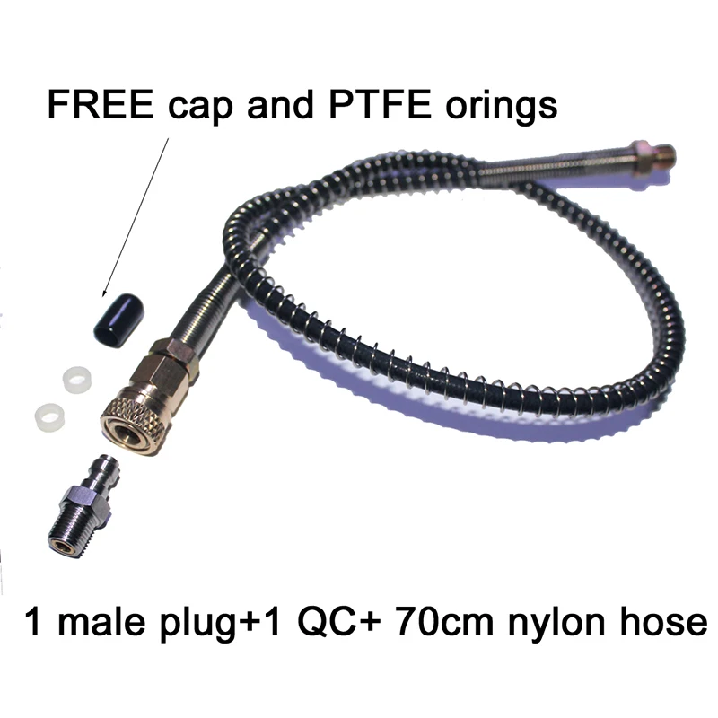 PCP Airforce Пейнтбол нержавеющая сталь 8 мм штекер быстроразъемный соединитель M10 * 1