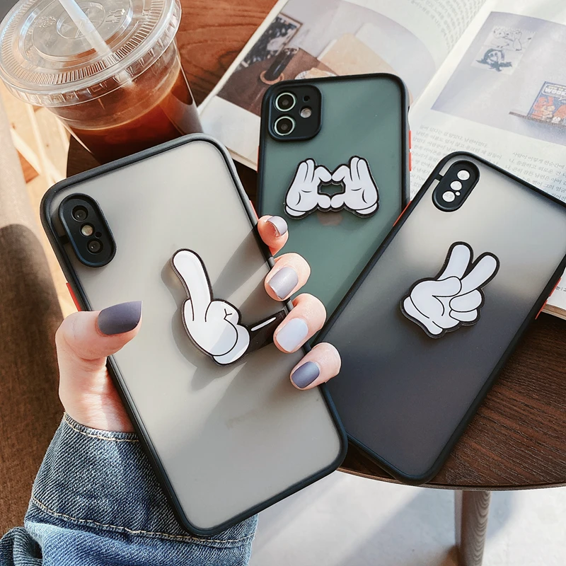 Skin-friendly 3D Middle finger than heart Soft edge Phone Case For apple iphone 6S 7 8 Plus X XS XR MAX 11 Pro 12 MiNi SE cover | Мобильные