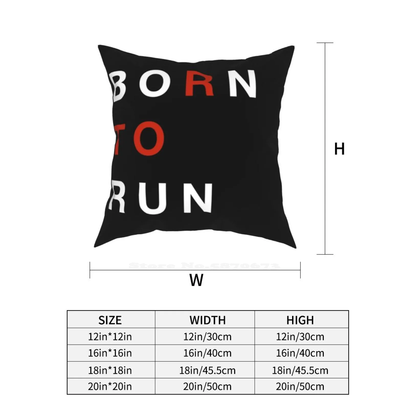Наволочка для подушки Born To Run наволочка Inspire Dream Торонто N Leader Innovator Create