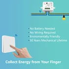 Беспроводной переключатель LoraTap, кинетический, без батареи, простой в установке, светильник с дистанционным управлением, вентилятор, вытяжной вентилятор, сделай сам, для дома