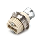 Маленький металлический фонарь G9, 1 шт., Цоколи для ламп G9 с металлическим внешним кольцом с держателем, светодиодные Аксессуары для освещения