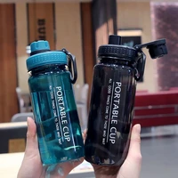 600ml capacity sports fruit lemon juice drinking bottle transparent plastic water bottles clear portable plastic water bottle