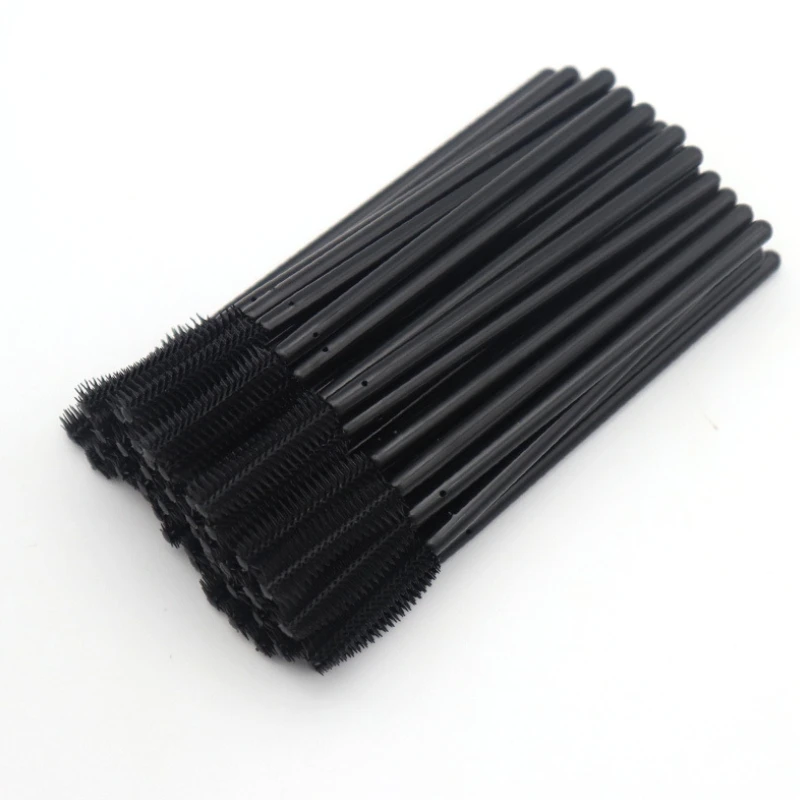 

20 Sticks Silicone Knife Type Eyelash Brush Eyelash Eye Lash Black Disposable Mascara Wand Brush Spoolies Makeup New