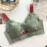 meooliisy sexy bra lingerie feminina wire free bra underwear women lace sexy intimates embroidery underwear sleepwears