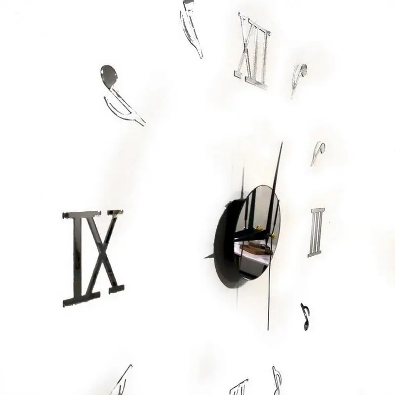 Часы настенные в римском стиле модные украшения для спальни офиса дома наклейка