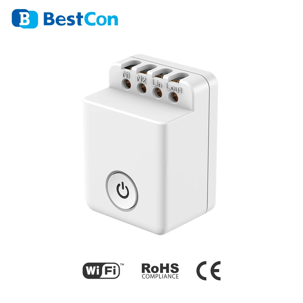 Wi Fi выключатель BroadLink Bestcon MCB1 модуль работает с Google Home и Alexa|Модули для умного дома|