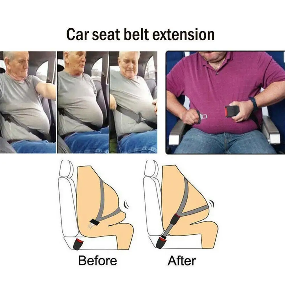 Extensor de cintur&oacute;n para asientos de coche de 23cm, extensor de asientos de seguridad para ni&ntilde;os, extensor de cintur&oacute;n ajustable, productos de protecci&oacute;n para mujeres embarazadas-3