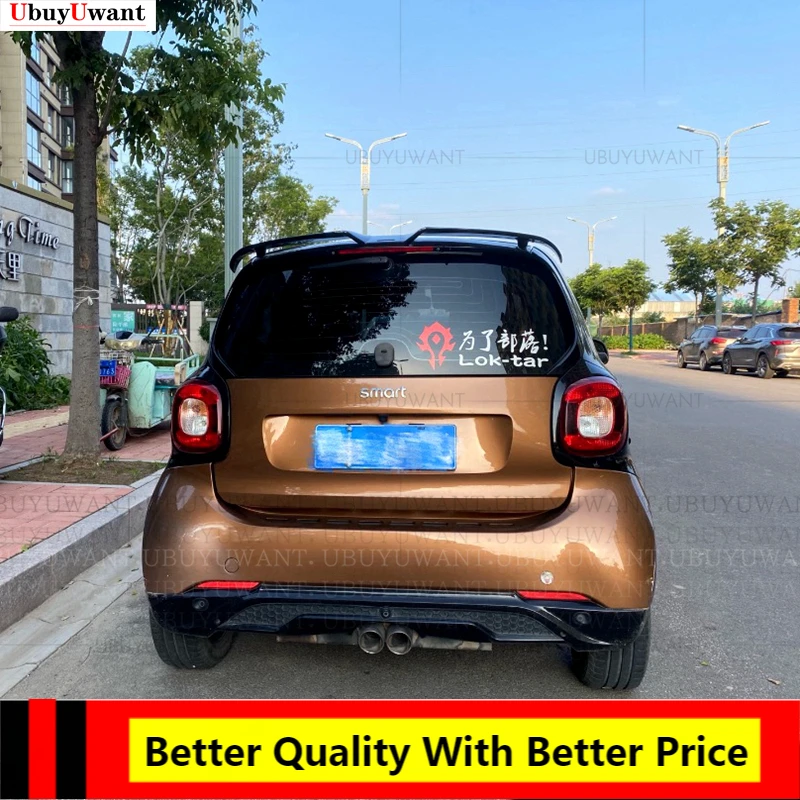 

For 453 BENZ Smart Fortwo 453 Spoiler ABS Material Primer Exterior Car Rear Spoiler Tail Trunk Boot Wing Decoration Car Styling
