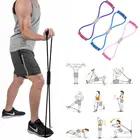 Набор эластичных лент, 8 слов, для занятий йогой, пилатесом, фитнесом, ленты для тренировок