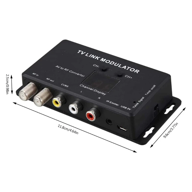 

TM70 LINK Modulator Extender with Channel Display IR Extender Adapter Professional Converter IR Extender Channel Display T84C