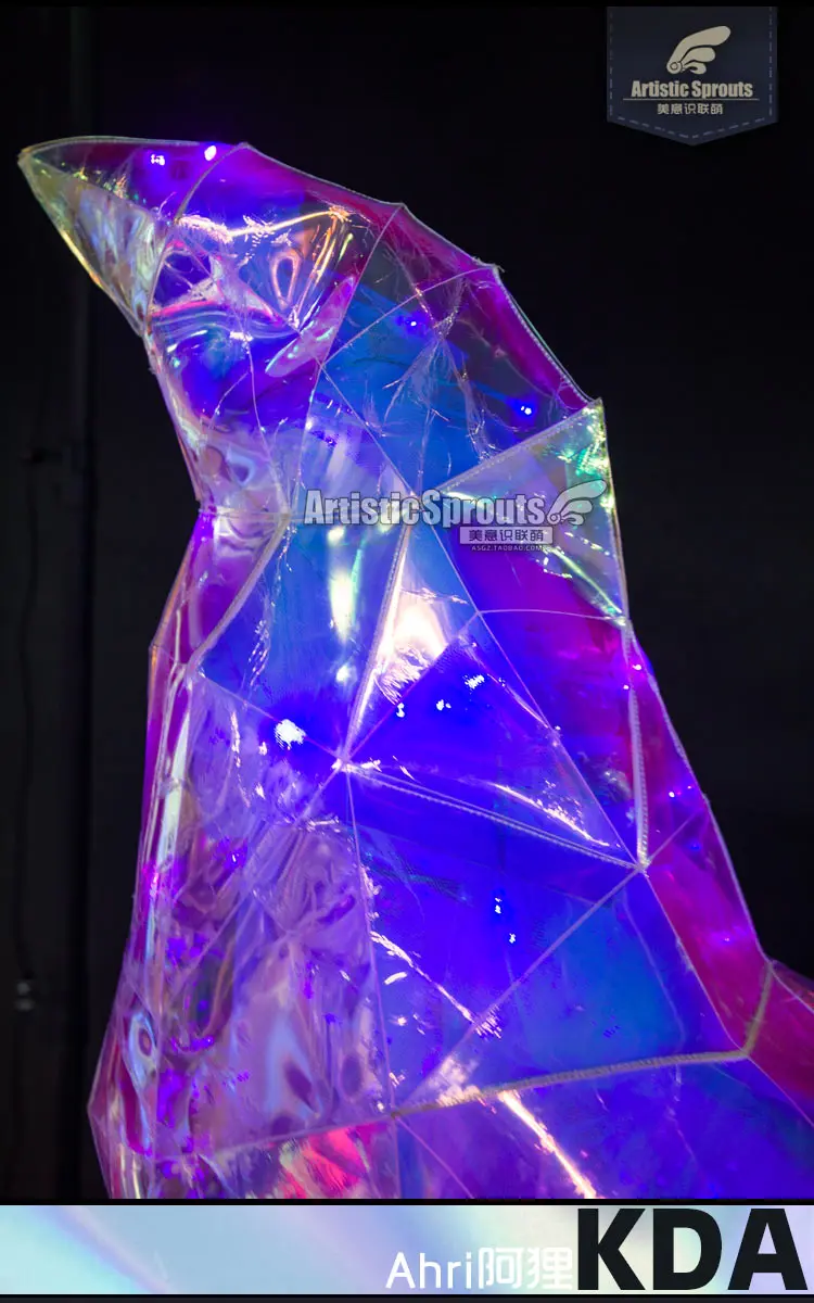 

{STOCK NOW}LOL KDA ALL OUT Ahri Cosplay Costume THEBADDEST ahri cosplay costume top skirt female