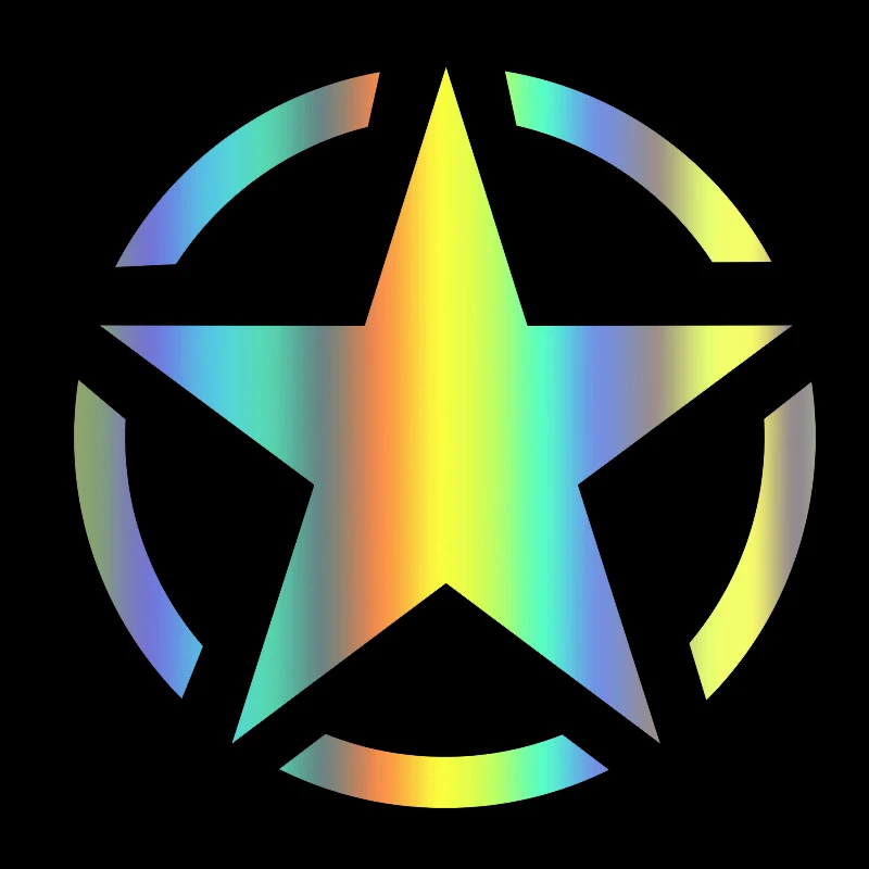 CS-10603# Vinyl Decal Off Road Offroad 4x4 Army Star Car Sticker Waterproof Auto Decors on Truck Bumper Rear Window - купить по