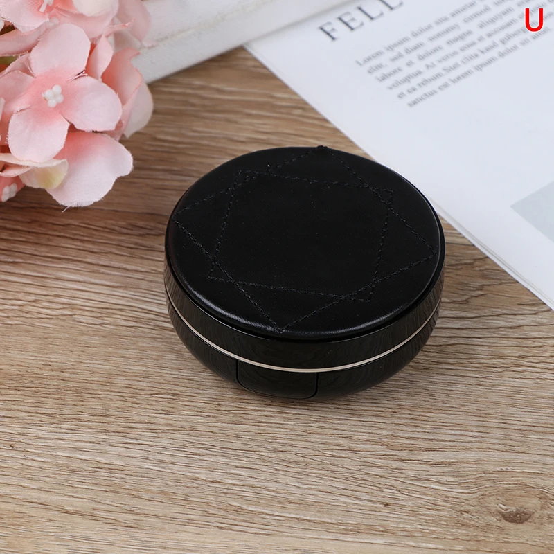 U 1set Empty Air Cushion Puff Box CC Cream Container Dressing Case Sponge Mirror mutli-type to choose - Цвет: U