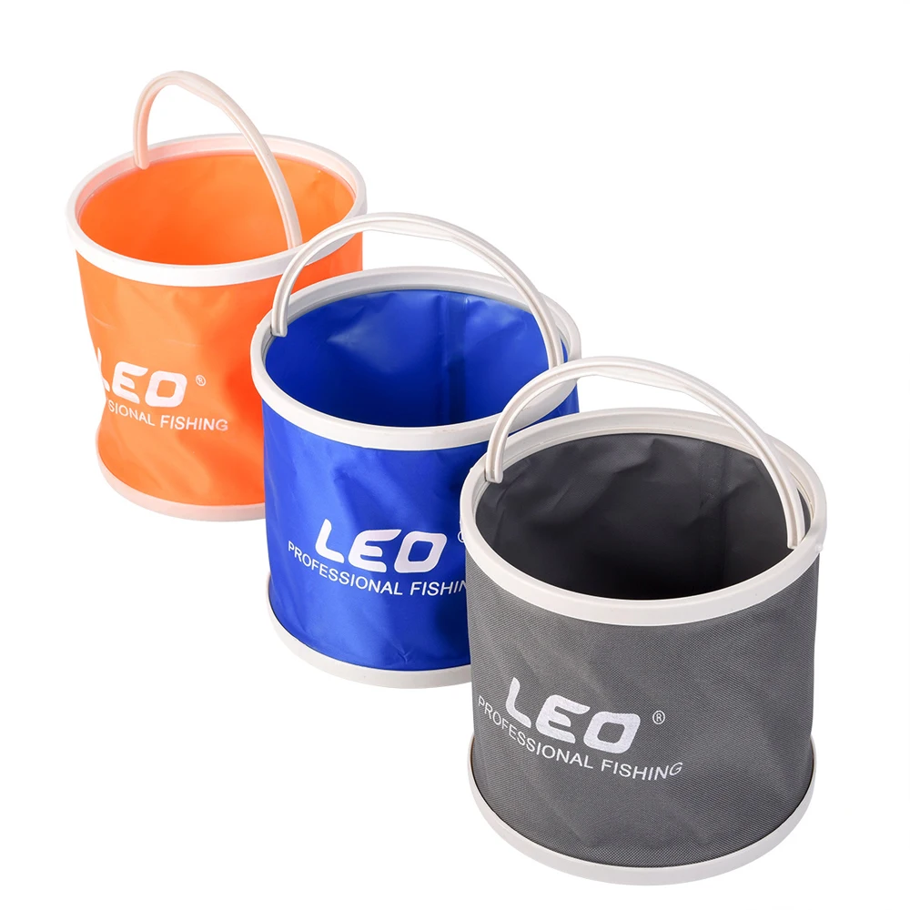 

Outdoor Bucket Car Portable Large Canvas Folding Water Bucket Camping Hiking Fishing Bucket With Handle Fishing Tackle Tools
