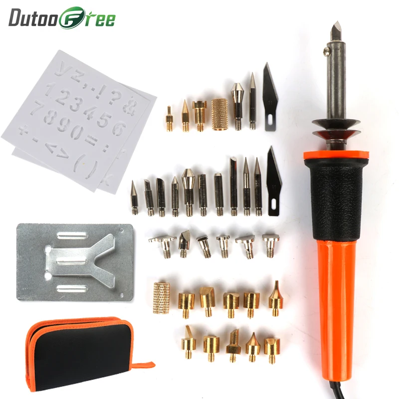 Электрический паяльник 30 Вт 1 комплект ручка для сжигания дерева набор