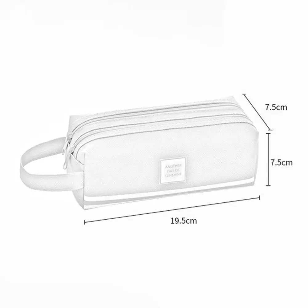 

Pencil Case High Capacity Pen Bags With Handle Multi-function Double-layer Letter Pencil Bags For Kids Gift School Supplies