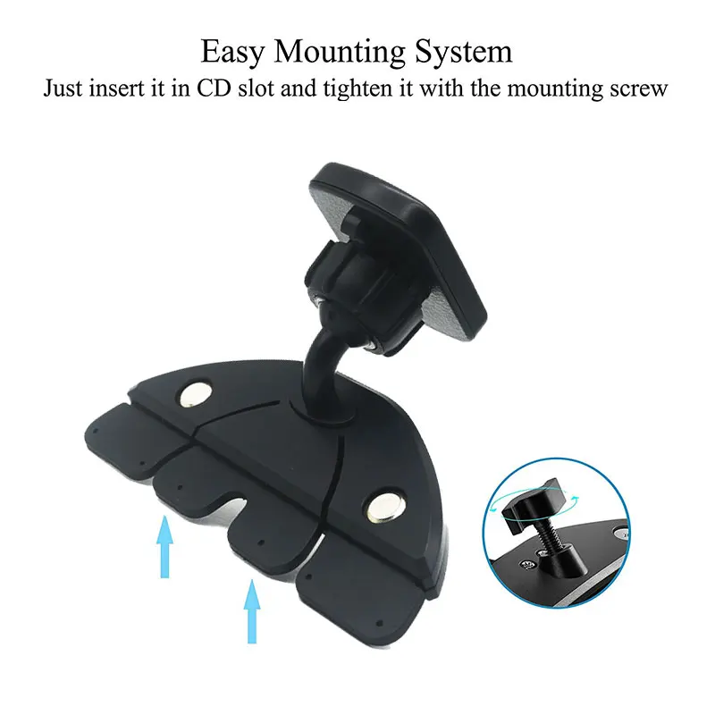 Магнитный держатель со слотом CD для телефона автомобильный iPhone X 11 8 Plus магнитный
