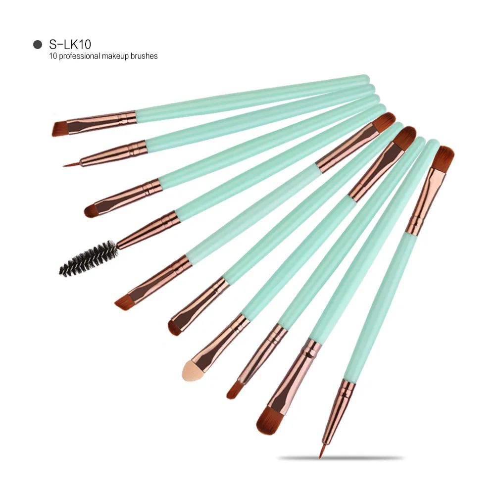 10 шт./Партия набор кистей для макияжа инструментов туалетных принадлежностей из