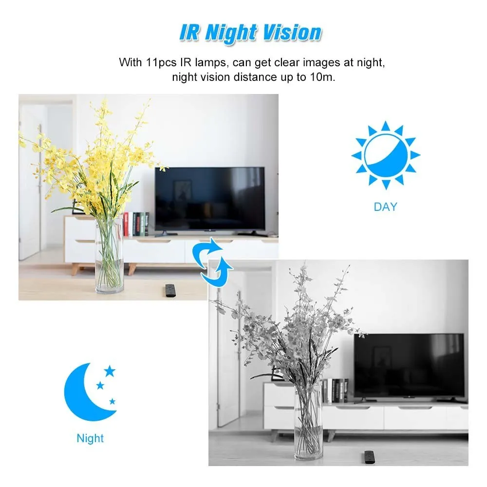 IP-камера видеонаблюдения 1080P Full HD Wi-Fi 2 МП | Безопасность и защита