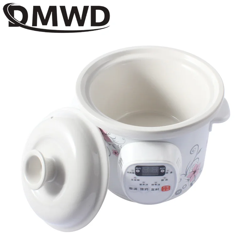 Электрическая плита DMWD медленная готовка кастрюля для супа каши керамическая