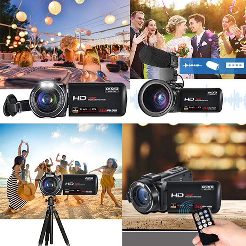 Видеокамера YouTube для блогера цифровой видеорегистратор Ordro Z20 с ИК ночным