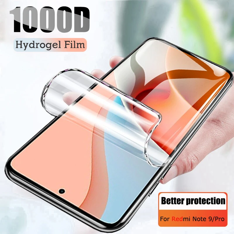Гидрогелевая пленка для Xiaomi Redmi Note 6 7 8 9 9S Pro Max K40 защитная экрана 9A 9C 9T 8T 8A 7A 6A 10X