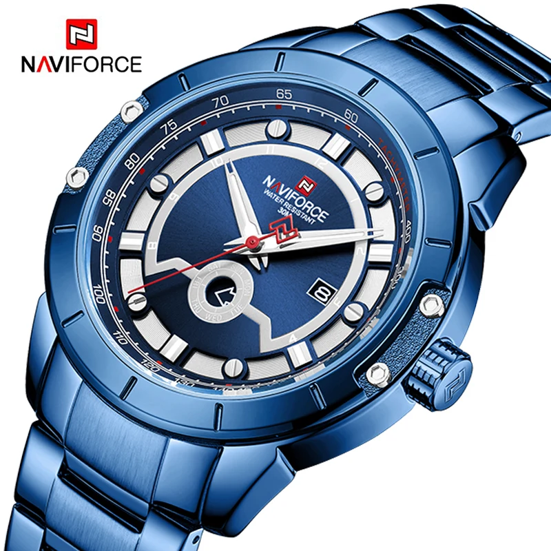 Часы NAVIFORCE мужские спортивные армейские водонепроницаемые|Кварцевые часы| |
