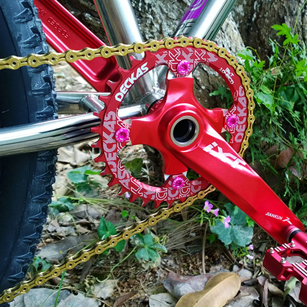 

Deckas 104BCD Round Narrow Wide Chainring MTB Mountain bike bicycle 104BCD 32T 34T 36T 38T crankset Tooth plate Parts 104 BCD