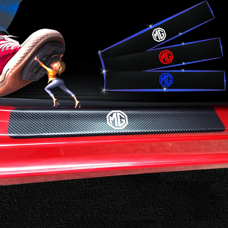

4 шт., виниловые наклейки из углеродного волокна для MG EZS GS Hevtor MG3 MG5 MG6 Zero